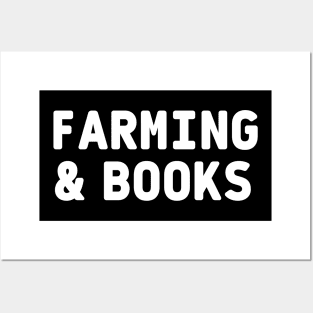 Farming & Books Posters and Art